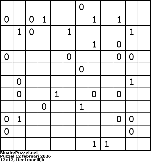 Binaire Puzzel