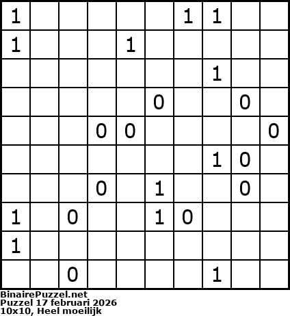 Binaire Puzzel