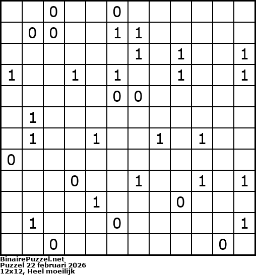 Binaire Puzzel