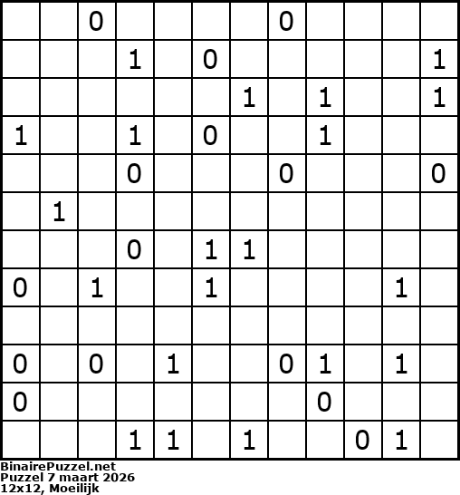 Binaire Puzzel