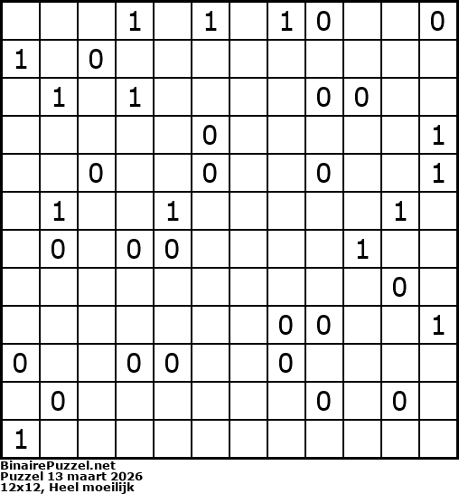 Binaire Puzzel