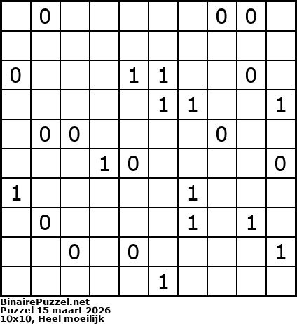 Binaire Puzzel