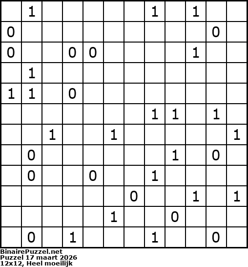 Binaire Puzzel