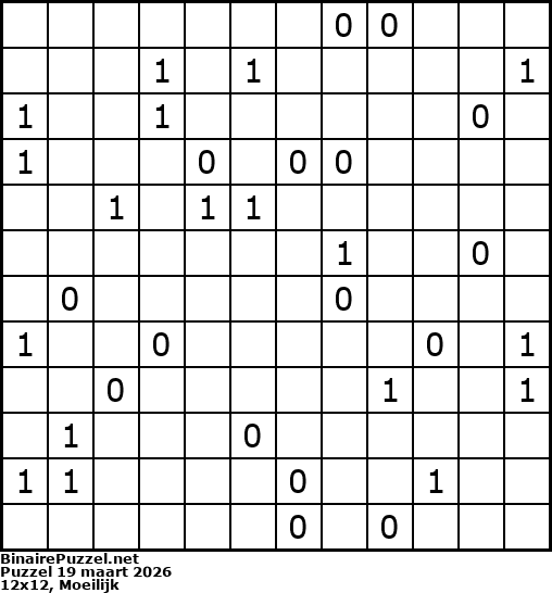 Binaire Puzzel
