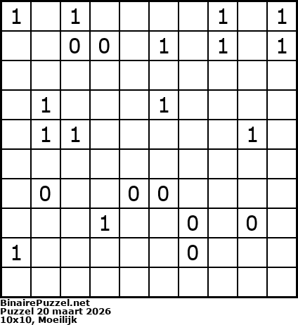 Binaire Puzzel