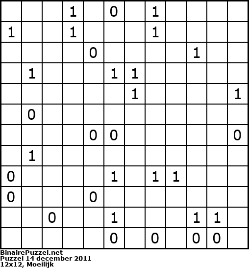 Binaire Puzzel
