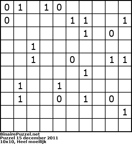 Binaire Puzzel