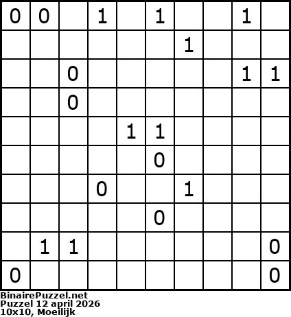Binaire Puzzel