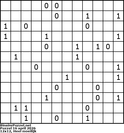 Binaire Puzzel