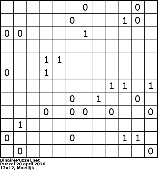 Binaire Puzzel