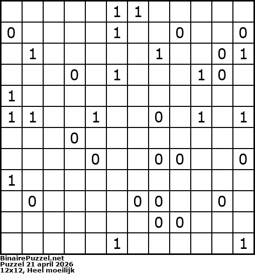 Binaire Puzzel