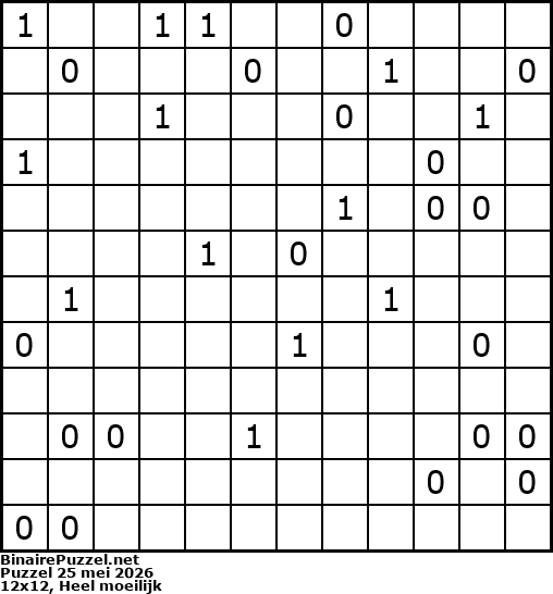 Binaire Puzzel