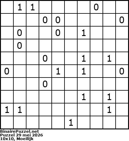 Binaire Puzzel