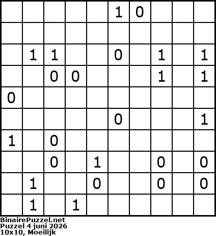 Binaire Puzzel