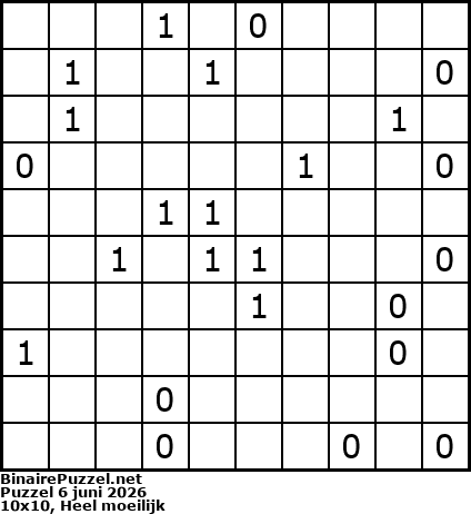 Binaire Puzzel