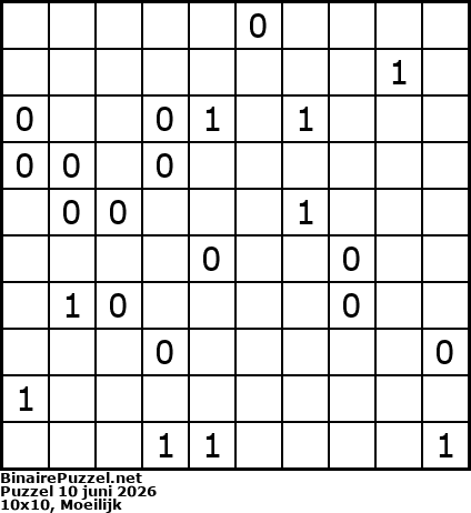 Binaire Puzzel