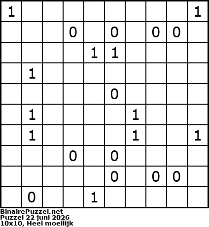 Binaire Puzzel