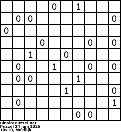 Binaire Puzzel