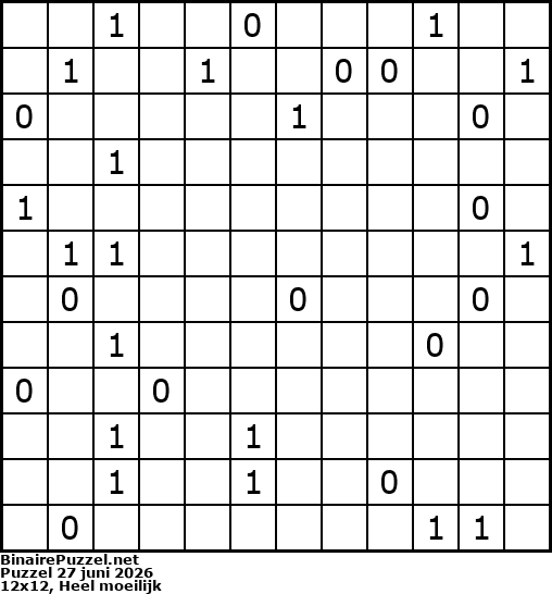 Binaire Puzzel