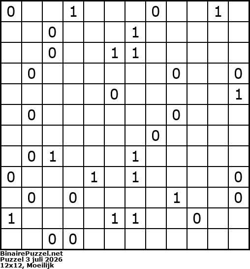Binaire Puzzel