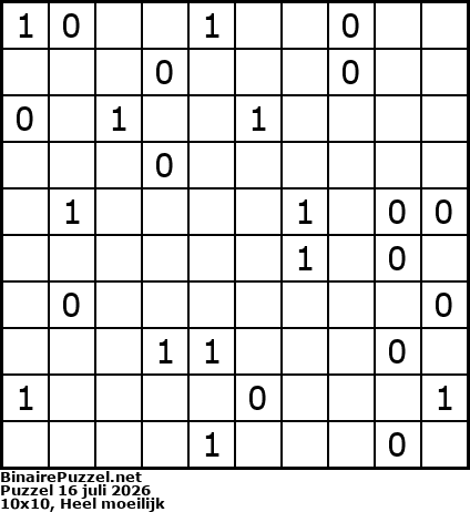 Binaire Puzzel