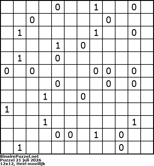 Binaire Puzzel
