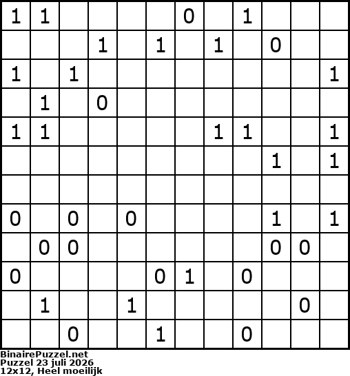 Binaire Puzzel