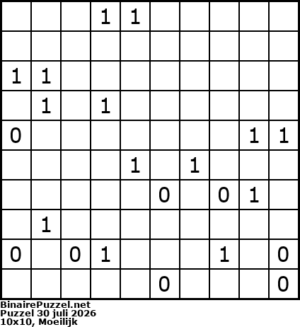 Binaire Puzzel