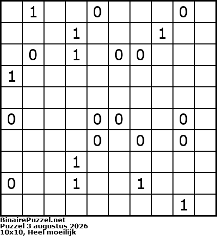 Binaire Puzzel