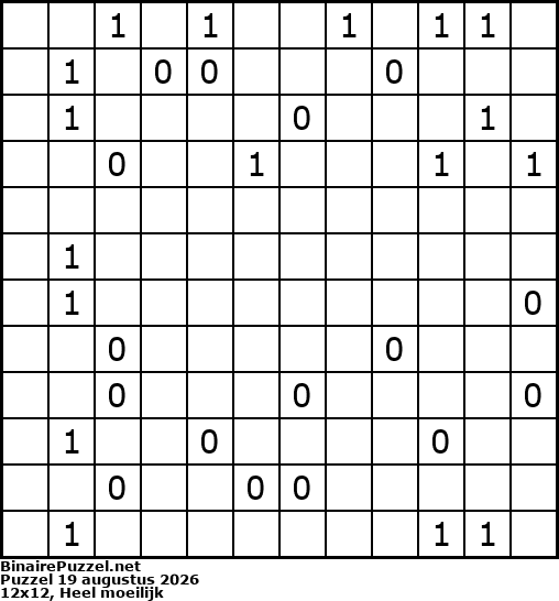 Binaire Puzzel