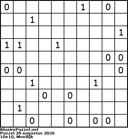 Binaire Puzzel