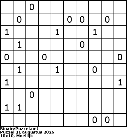 Binaire Puzzel