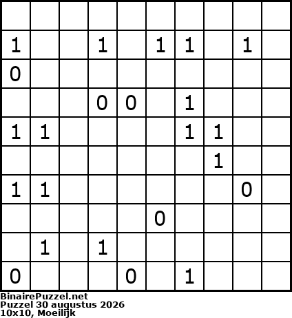 Binaire Puzzel
