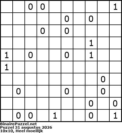 Binaire Puzzel