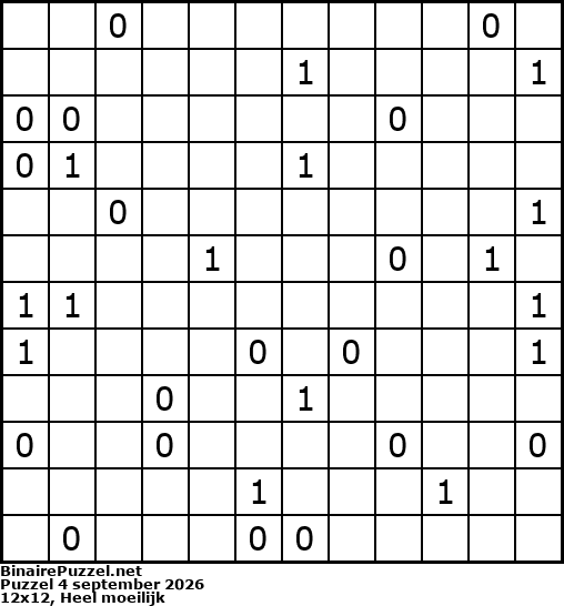 Binaire Puzzel
