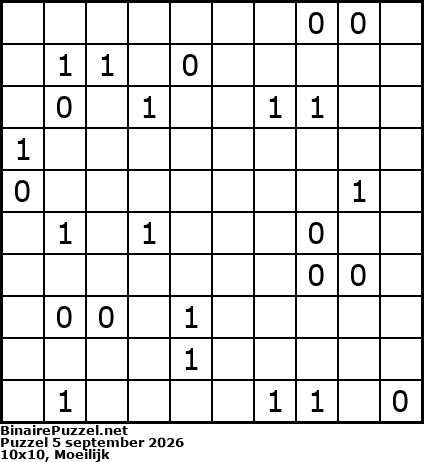 Binaire Puzzel