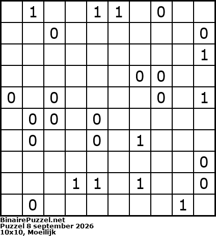 Binaire Puzzel