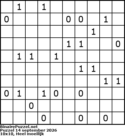 Binaire Puzzel
