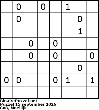 Binaire Puzzel