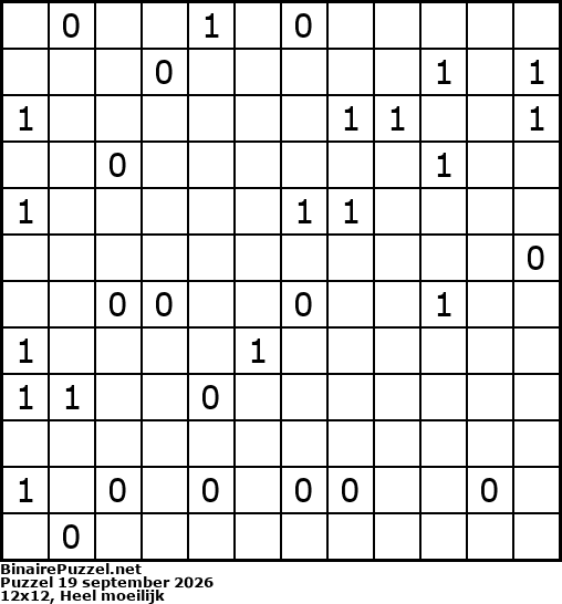 Binaire Puzzel
