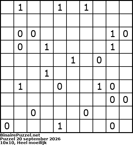 Binaire Puzzel