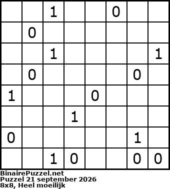 Binaire Puzzel