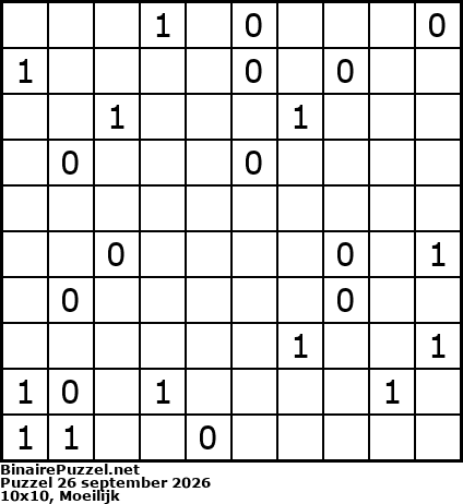 Binaire Puzzel