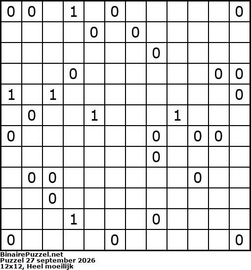 Binaire Puzzel