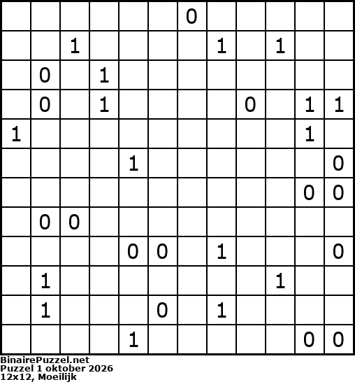 Binaire Puzzel