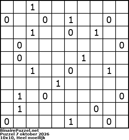 Binaire Puzzel