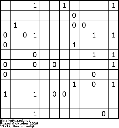 Binaire Puzzel