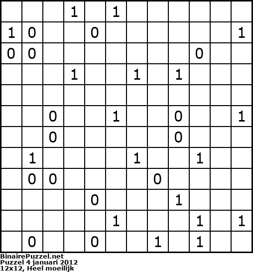 Binaire Puzzel