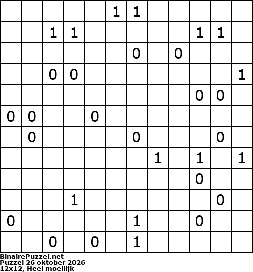 Binaire Puzzel