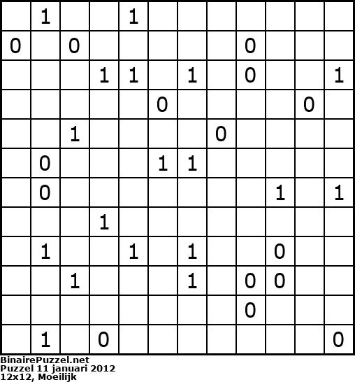 Binaire Puzzel